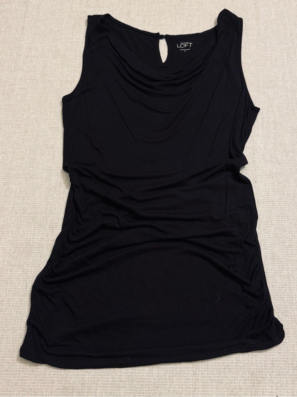 Ann Taylor LOFT Black Sleeveless Top S